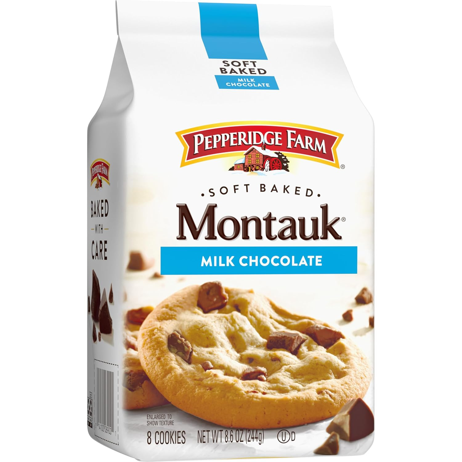 Pepperidge Farm Montauk Soft Baked Milk Chocolate Chunk Cookies, 8.6 Oz Bag (8 Cookies)