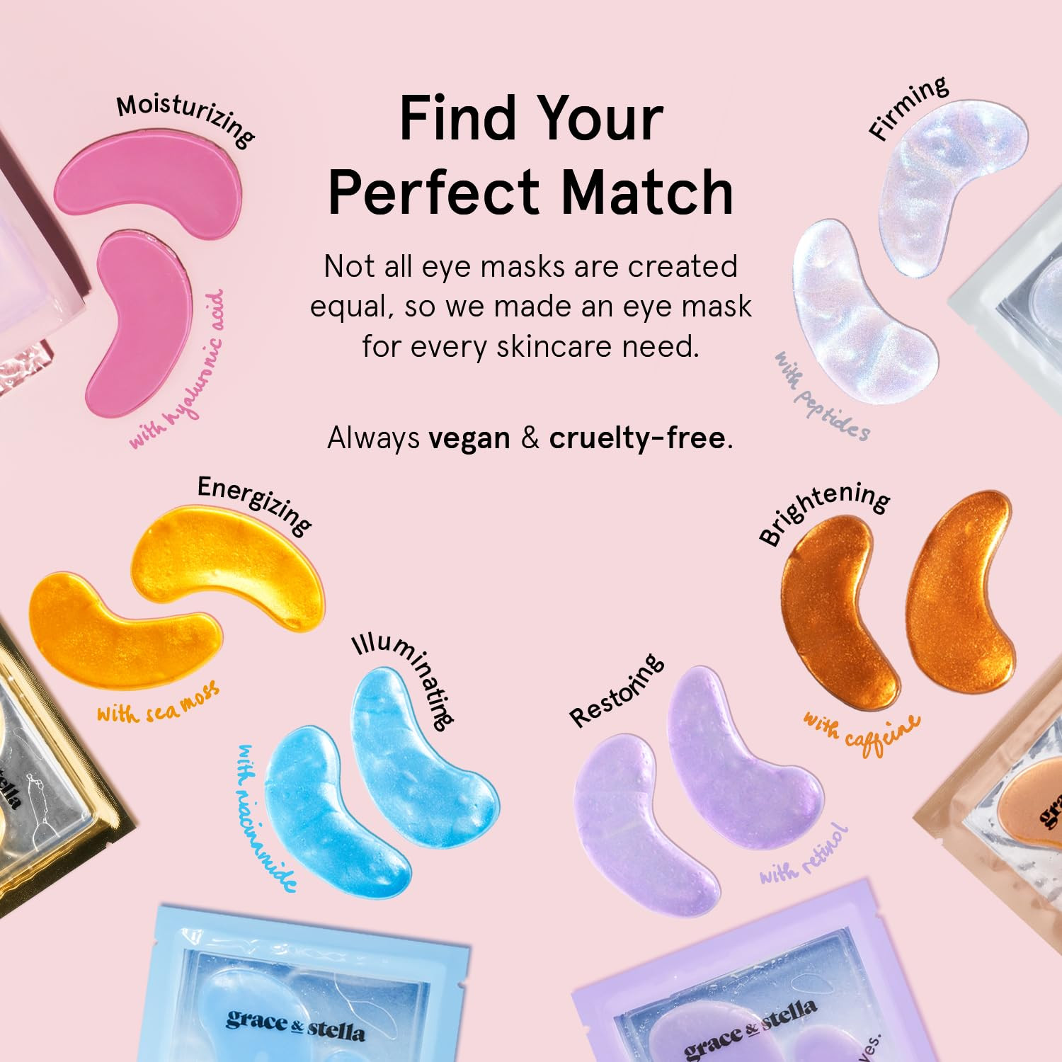 grace & stella Award Winning Under Eye Mask - Stocking Stuffers for Women - Gifts for Teenage Girls - Gel Eye Patches for Dark Circles, Puffy Eyes, Undereye Bags - Vegan - Self Care (24 Pairs, Gold)